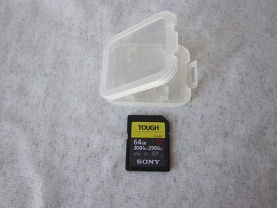 Sony TOUCH 64GB SD card model SF-G64T SDXC UHS-II ...