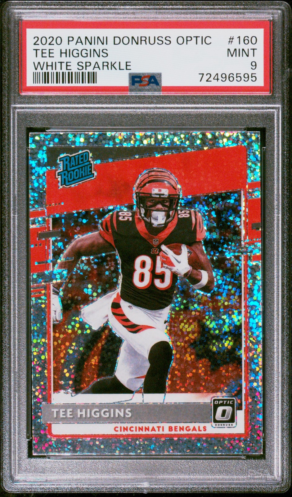 2020 Panini Donruss Optic Tee Higgins #160 White Sparkle PSA 9