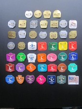 46  YEARS  LAVALLETTE  NEW  JERSEY  SEASONAL  BEACH  BADGES/TAGS