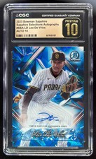2025 Bowman Sapphire Selections Autographs #SSA-LD Leo De Vries Auto CGC 10