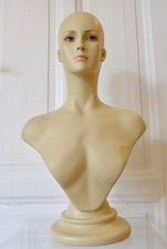 Große Schaufenster Büste Kopf Torso Figur weiblich Skulptur Puppe 50er Vintage