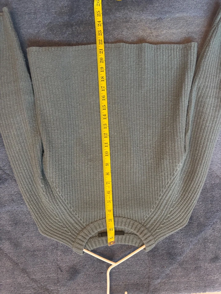 Suéter Jenni Kayne Mujer Cachemira Pescador Talla Pequeña Azul Marino Pullover $425 Foto 4 de 4