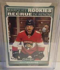 2021-22 O-Pee-Chee Marquee Rookie Matt Kiersted Rookie #636 Florida Panthers
