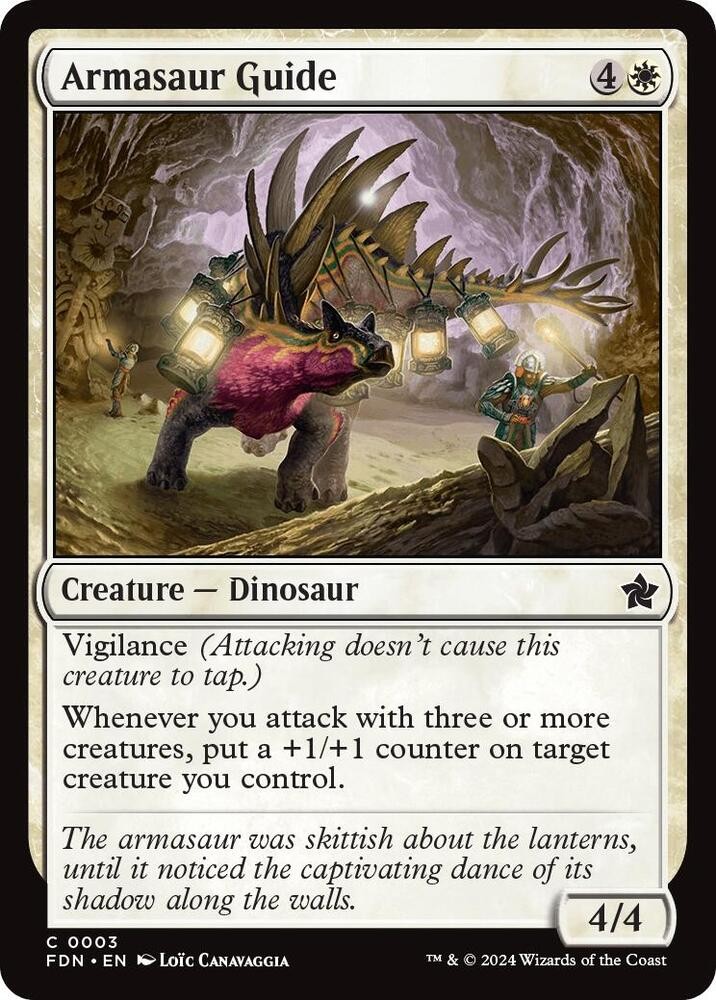 Armasaur Guide 3 Common Foundations Magic: The Gathering Near Mint