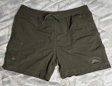 Tommy Bahama Shorts Men's Large Green Relax Swim Trunks Mesh Lined Drawstring