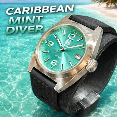 Sevin 39MM Caribbean Mint Automatic