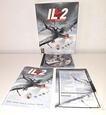 IL-2 Sturmovik PC Big Box Complete Manual Disc WWII Flight Simulator