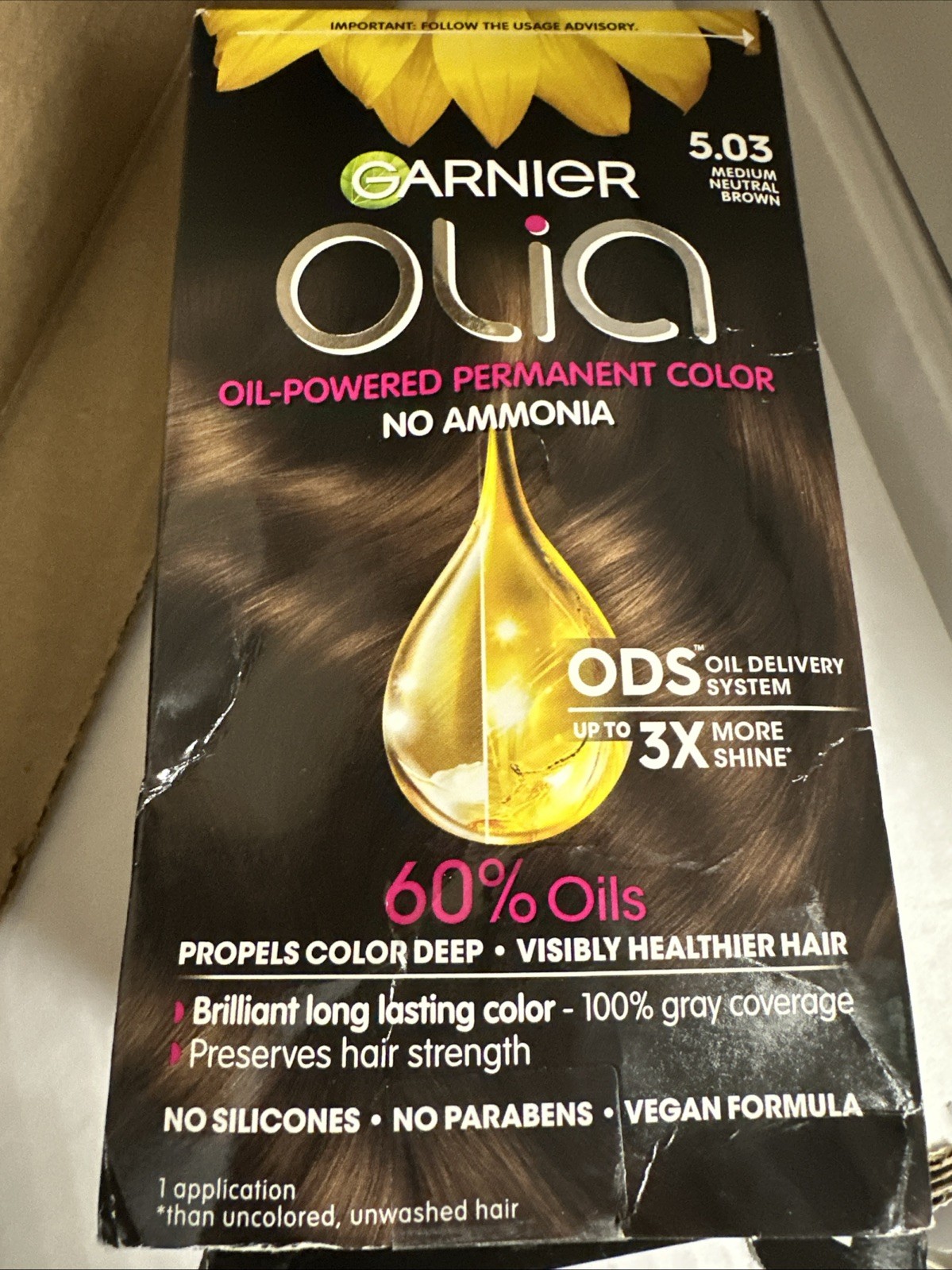 5.03 Medium Neutral Brown, One Application, New