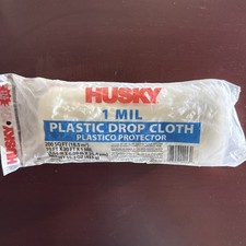 1 mil 10' x 20' ft Clear Plastic PAINTERS DROP CLOTH Sheeting Roll Painting tarp