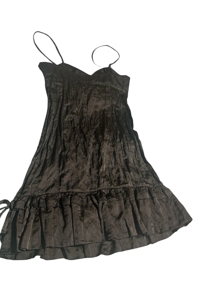 Richard Chai Love Black Bra Top Shift Dress Ruffle Bottom Size 10 NWT - Image 4 of 4