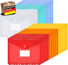 A4 Dokumentenmappe Wasserdicht mit 11 Löchern für Aktenorganisation Bürobedarf