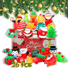 Squishy Toys, 26 Pack Christmas Squishies, Party Favors for Kids 4-8 8-12,...