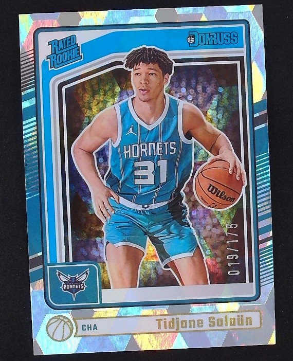 Tidjane Salaun 2024-25 Panini Donruss Rated Rookie Cubic 019/175 RC #229