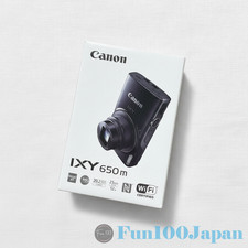 Canon IXY 650 PowerShot ELPH 360 HS Black Digital Camera 20.0MP 12x Wi-Fi New