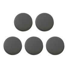 5pcs Metal Round Buttons 15mm Alloy Flat Sewing Buttons Gunmetal 