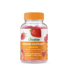 Immune Support with Elderberry - 60 Gummies (30 Servings)