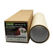 11.8inx16.4ft DTF Glitter Gold Film Roll Cold Peel 30cm 5m