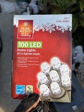 Home Accents Holiday 300-Light LED Mini Constant-On White String Lights