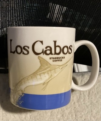 STARBUCKS LOS CABOS 16 OZ CERAMIC COFFEE MUG 2014 GLOBAL ICON SERIES NEW OOB