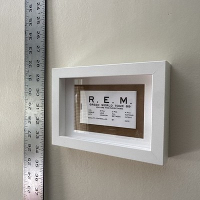 REM GREEN tour 1989 Merch Promo Mint Fan Club Labels Framed