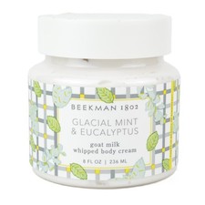 Beekman 1802 Glacial Mint  Eucalyptus Goat Milk Whipped Body Cream 8 fl. oz NEW