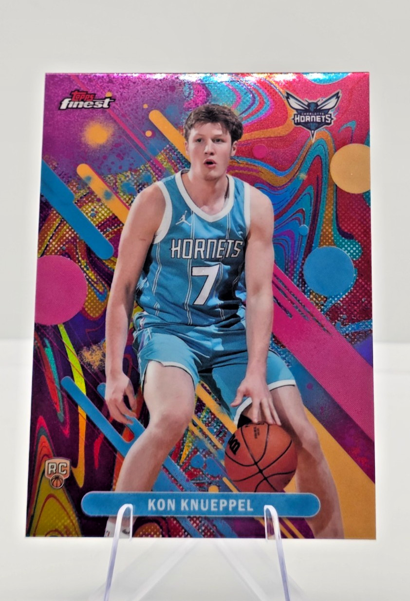 Refractor RC 2025-26 Topps Finest Kon Knueppel #4 Charlotte Hornets NBA