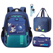 Boy Backpack - Cute Kid Schoolbag, Waterproof Lightweight with Lunch Bag and ...