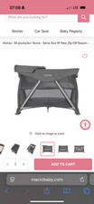 nuna pack and play x 2 - Both gray, one darker and one lighter in color.