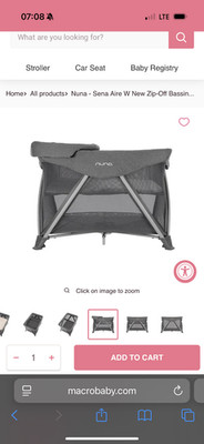 nuna pack and play x 2 - Both gray, one darker and one lighter in color.