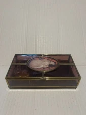 SAN FRANCISCO Music Box Kitty Cat Stained Glass Jewelry Wind Beneath My Wings