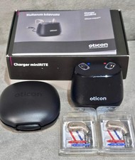 Oticon Intent 1 New in Box Charger Silver Chestnut Gray Tv Adapter 3