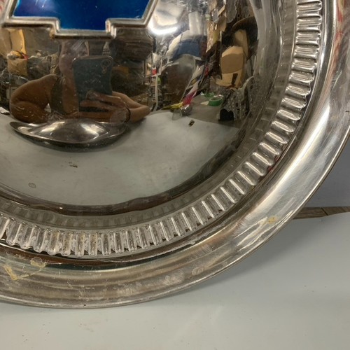 VTG 1950s Camaro Dog Dish Center Cap Hubcap Chevrolet GM 1953? 14" Chrome OEM - Picture 6 of 19