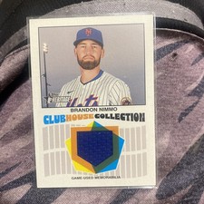 2026 Topps Heritage Clubhouse Collection Relic Brandon Nimmo Mets CCR-BN 🔵