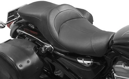 Harley Davidson Sportster Danny Gray LowIST 2 asientos de cuero negro #FA-DGE-0294 Foto 2 de 4