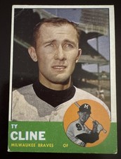 1963 Topps - Ty Cline #414 Milwaukee Braves Outfielder ￼