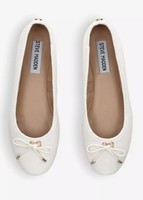 Steve Madden Blossoms White Leather Belle Pumps Women Size UK 6 / EU 39 BNIB