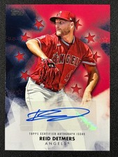 Reid Detmers 2024 Topps Baseball Stars Red AUTO 15/25 #BSA-RD ANGELS