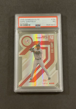 2005 Donruss Elite #100 Gary Sheffield Status Red Die-Cut 6/11 Yankees PSA NM 7