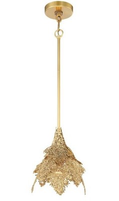 Metropolitan N7881-750 Evergold 8'' Wide Brass Mini Pendant, Gold