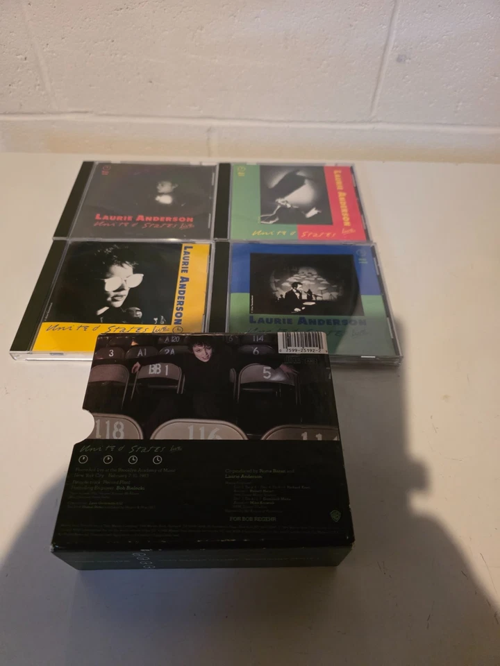 LAURIE ANDERSON United States Live 4 CD Box Set 1991 Warner Bros. CDs VF+! - Image 2 of 2