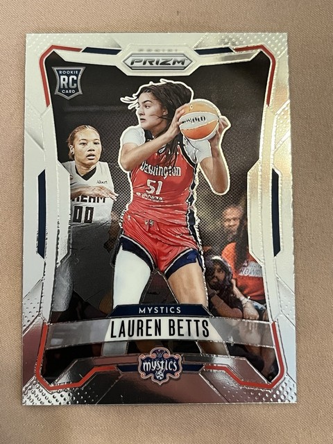 2026 Panini Prizm WNBA Lauren Betts #133 Washington Mystics Rookie Card