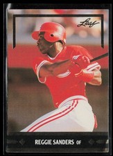 1991 Leaf Gold Rookies Reggie Sanders RC Cincinnati Reds #BC10