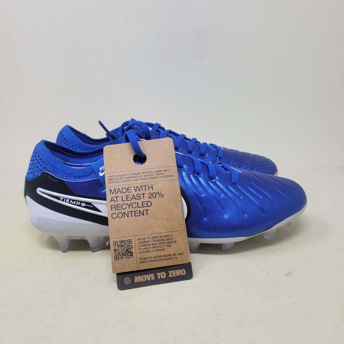 Nike Tiempo Legend 10 Elite FG Soar Blue White Men's Size 4