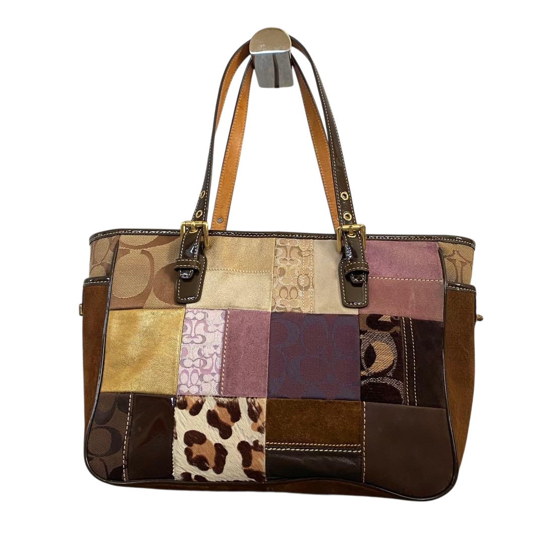 COACH Patchwork Leopard Handbag Multicolor Canvas… - image 3