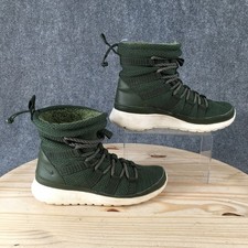  Nike Roshe One Hi Boots stivali da donna 7,5 stringati foderati sneaker 07424-300 verde