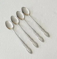 Oxford Hall Stainless Korea Tally Ho 4 Iced Tea Spoons Glossy