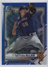 2021 Bowman Chrome Prospects Mega Box Blue Mojo Refractor Matthew Allan 05ns