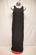 Quince Tencel Rib Knit Sleeveless Black Dress Size Large