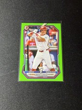 2026 Bowman Prospects Neon Green Paper /399 BP-49 AIDAN MILLER PHILLIES