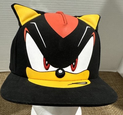 Sega Sonic The Hedgehog Embroidered Snapback Trucker Hat Black Youth/Men 3D